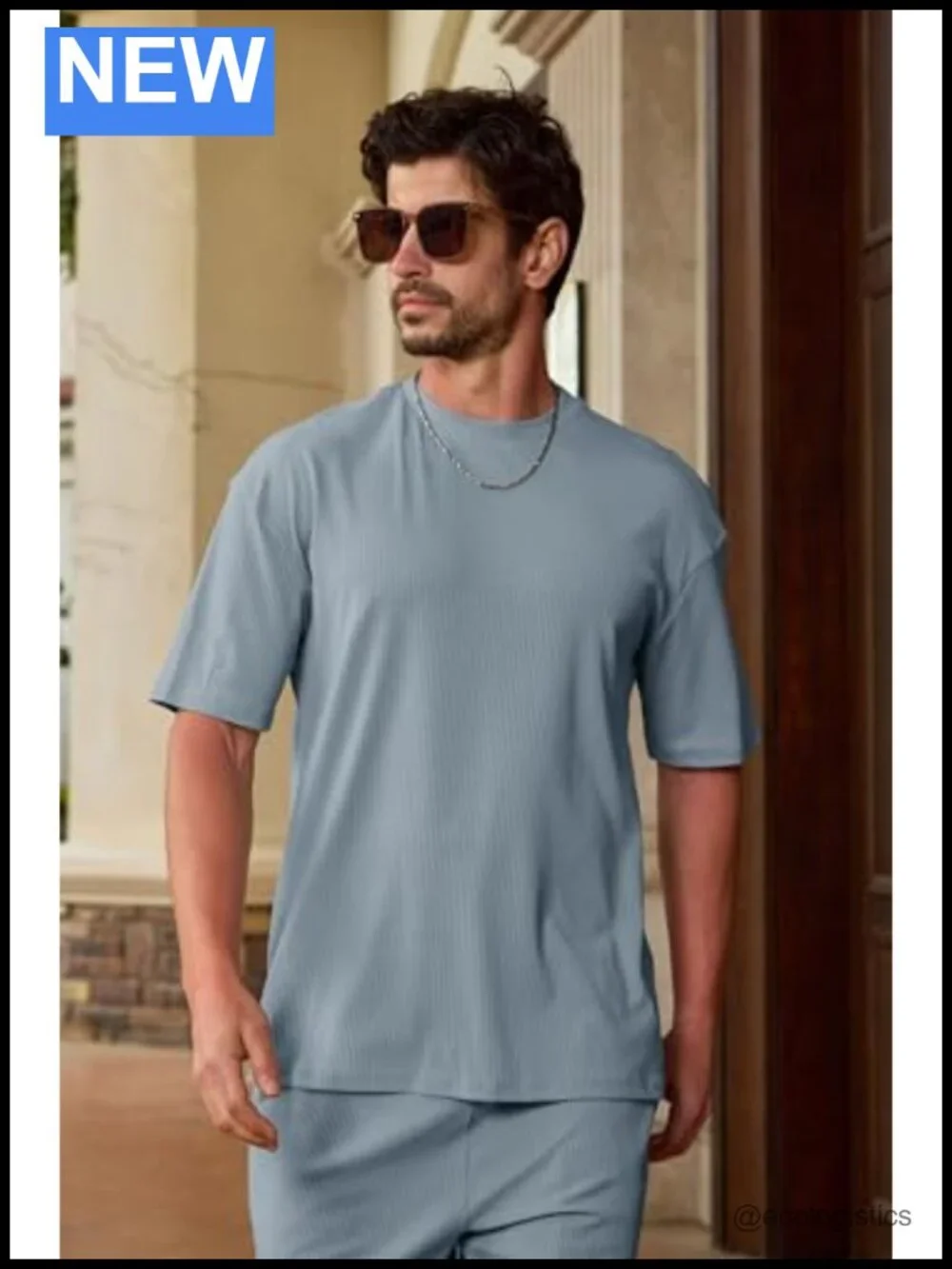 Mens 2 Piece Outfits Short Sleeve Athletic Set Oversize T-Shirts Drawstring